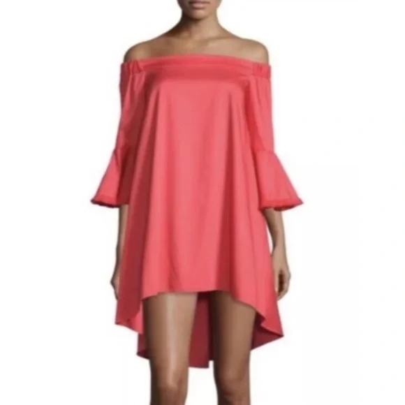 selfie leslie off the shoulder white dress Dreamy Off-Shoulder Mini Dress White